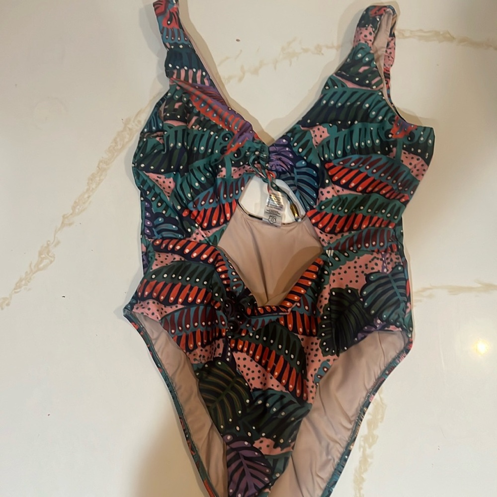 Farm Rio Swimsuit beautiful print size large